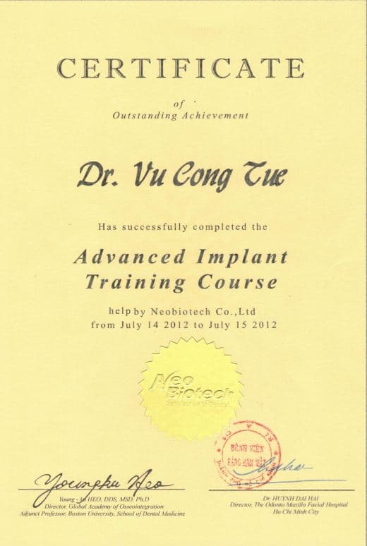 Đào tạo Cấy ghép Implant nâng cao