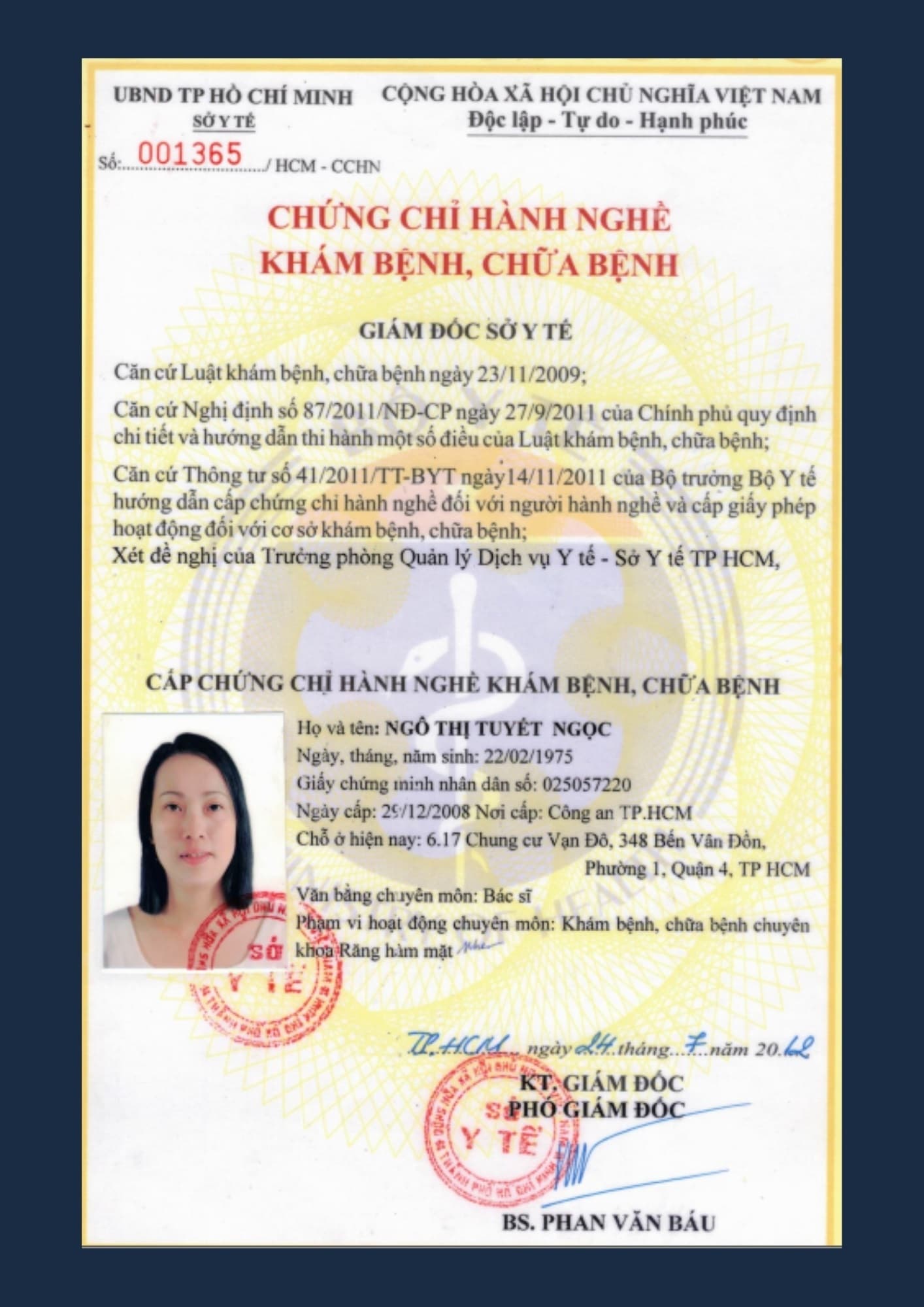 Chứng chỉ hành nghề khám bệnh, chữa bệnh